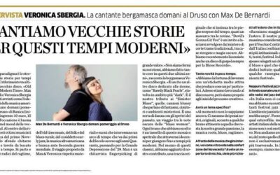 Max & Veronica in L’Eco di Bergamo: “We Sing Old Stories for These Modern Times”
